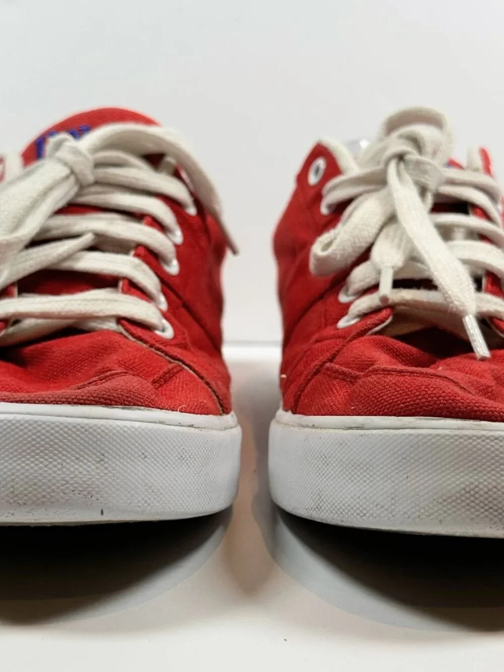 Polo By Ralph Lauren Red Humberto Canvas Sneakers Men's Sizez 9.5D Preppy Casual